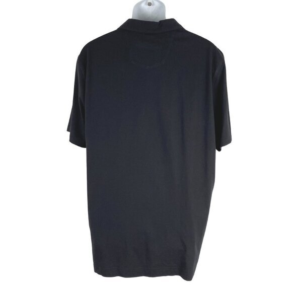 Robert Graham Polo Shirt XL Short Sleeve Black Classic Fit Cotton‎ Modal TP-2503 - Picture 4 of 6